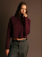 Load image into Gallery viewer, PUGLIESE TURTLENECK SWEATER / WINE
