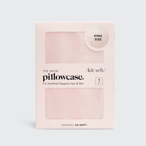 KING SATIN PILLOWCASE  / BLUSH