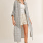 MAKING MEMORIES PLAID LONG SHIRT