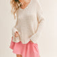 BEACH FRONT OPEN KNIT SWEATER