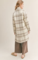 Load image into Gallery viewer, MORNING STROLL PLAID JACKET / CREAM
