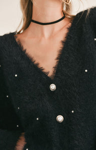 MARCIE PEARL EMBELLISHED CARDIGAN