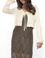 Load image into Gallery viewer, CHAMOMILE TIE FRONT CARDIGAN
