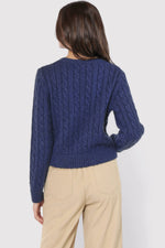 Load image into Gallery viewer, LULU EMBROIDERED DAISY SWEATER
