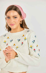 Load image into Gallery viewer, BETTIE EMBROIRDERED SWEATER
