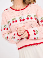 Load image into Gallery viewer, CHERRY ON TOP SWEATER

