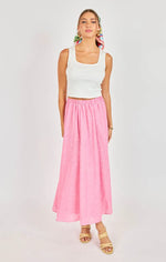Load image into Gallery viewer, BY THE SEA ALINE MIDI SKIRT / PINK
