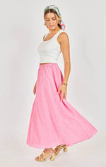 Load image into Gallery viewer, BY THE SEA ALINE MIDI SKIRT / PINK
