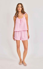 Load image into Gallery viewer, JETSET RUFFLE TOP &amp; SHORTS SET
