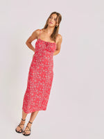 Load image into Gallery viewer, FIRECRACKER STRIPE MIDI DRESS
