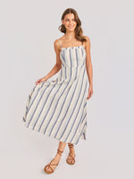 Load image into Gallery viewer, SWEETGRASS STRIPE MIDI DRESS
