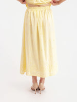 Load image into Gallery viewer, BEACHGLASS EMBROIDERED MAXI SKIRT
