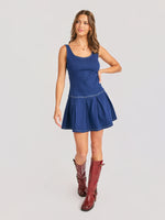 Load image into Gallery viewer, COWGIRL DENIM MINI DRESS
