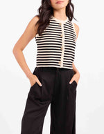 Load image into Gallery viewer, MANON STRIPE SWEATER VEST
