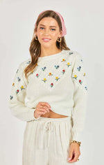 Load image into Gallery viewer, BETTIE EMBROIRDERED SWEATER
