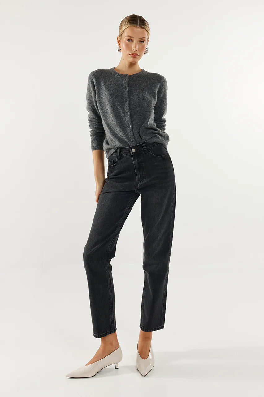 BONNIE CARDIGAN / CHARCOAL