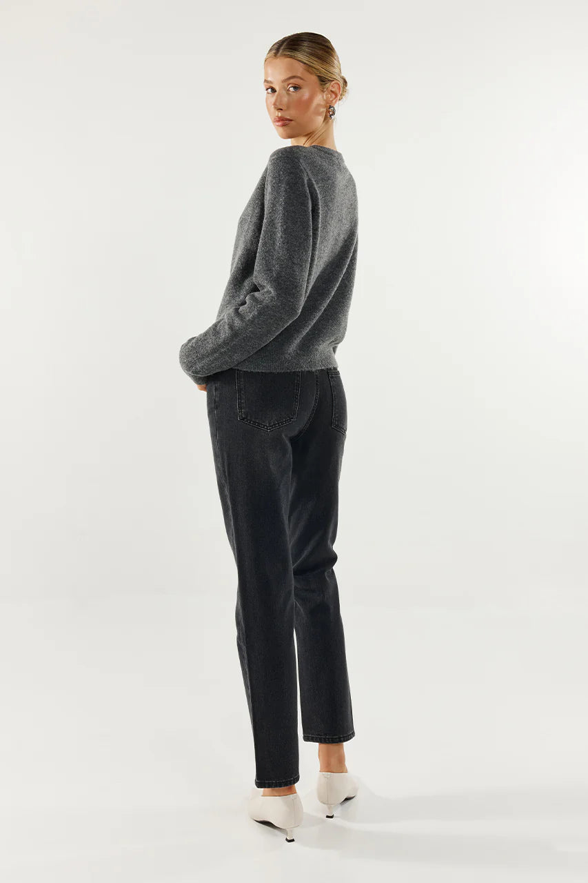 BONNIE CARDIGAN / CHARCOAL