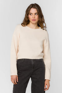 CARLA RICE FLOWER SWEATER