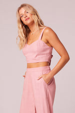 Load image into Gallery viewer, COSMO CROP TANK / BLUSH
