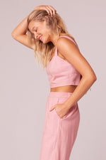 Load image into Gallery viewer, COSMO CROP TANK / BLUSH
