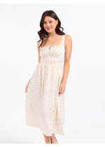 Load image into Gallery viewer, LETTERS HOME POLKA DOT MIDI DRESS
