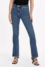 Load image into Gallery viewer, BLAIRE HIGH RISE SLIM STRAIGHT JEANS ROMELAND
