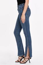 Load image into Gallery viewer, BLAIRE HIGH RISE SLIM STRAIGHT JEANS ROMELAND
