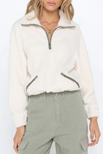 Load image into Gallery viewer, DANNY SWEATER - CREAM/OLIVE
