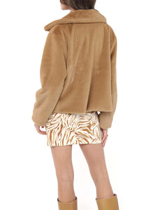 EDEN FAUX FUR SHORT COAT