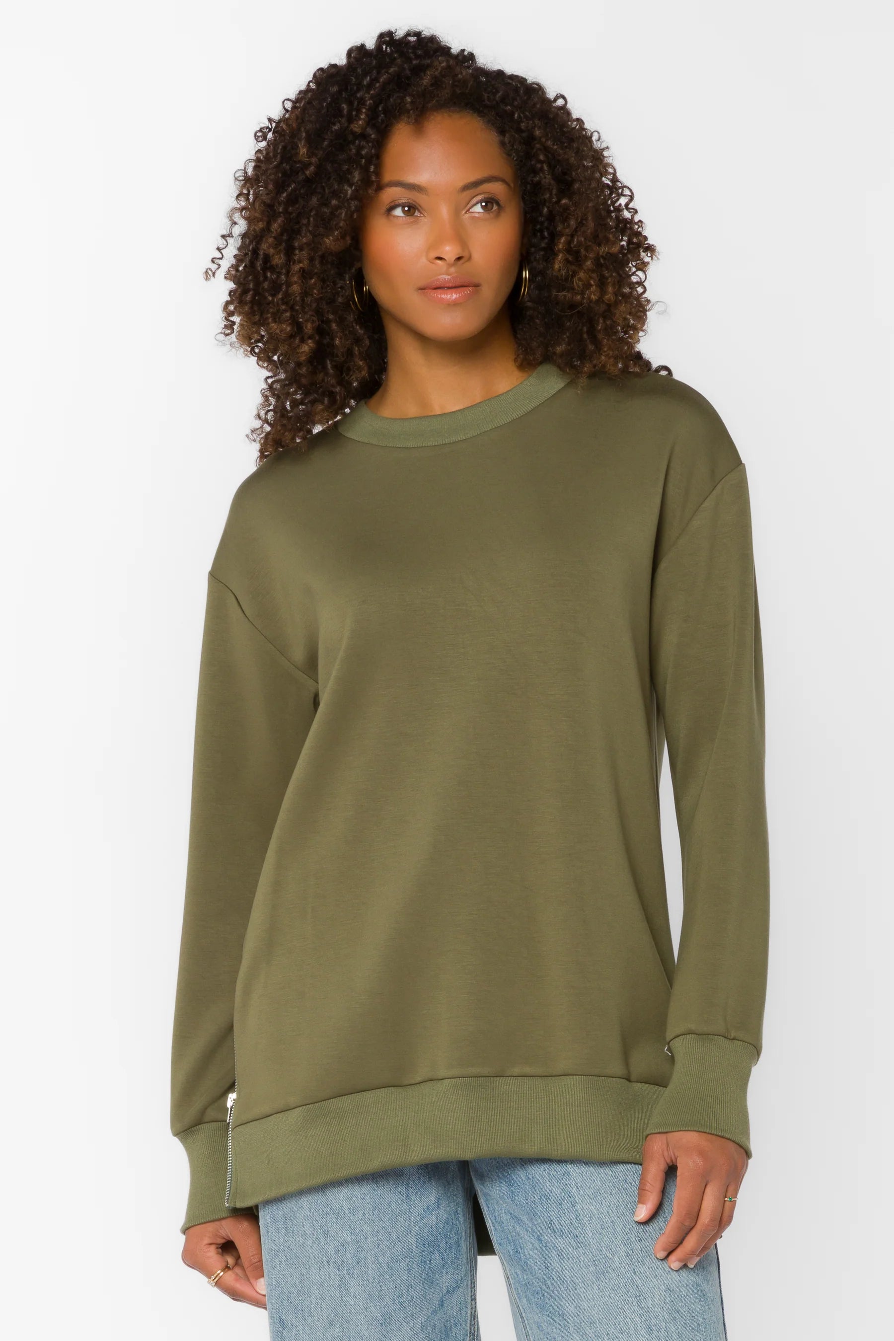 ELLIANA PESTO SWEATSHIRT
