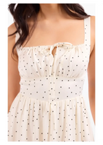 Load image into Gallery viewer, LETTERS HOME POLKA DOT MIDI DRESS
