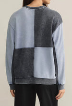 Load image into Gallery viewer, FAIR &amp; SQUARE DENIM SWEATSHIRT
