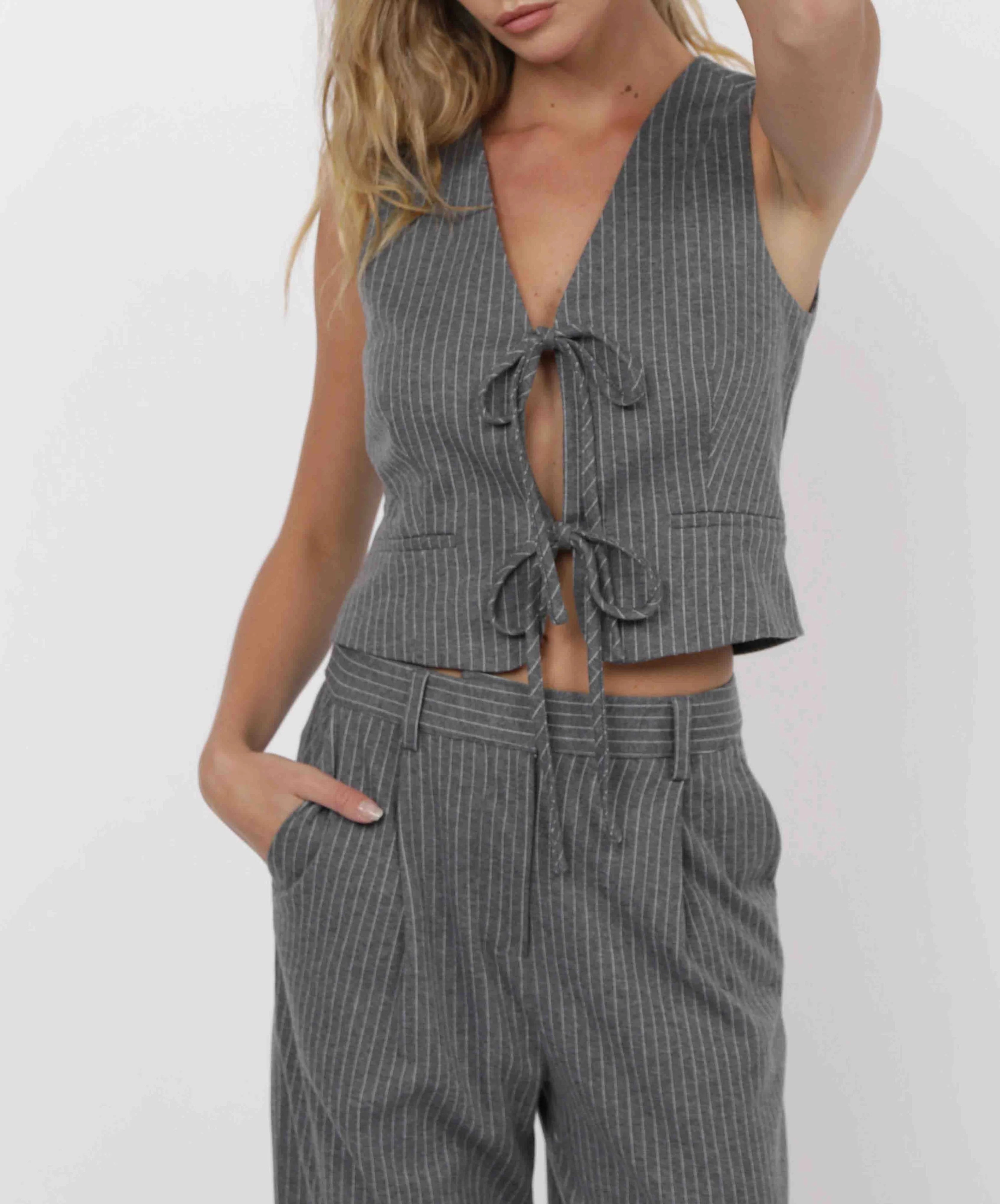 DAY TO DAY PINSTRIPE VEST