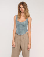 Load image into Gallery viewer, ROMI TOP  / DENIM
