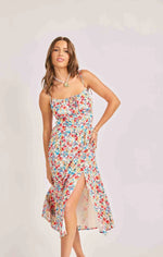 Load image into Gallery viewer, COVE TIE STRAPS MIDI DRESS
