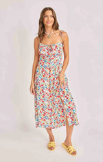 Load image into Gallery viewer, COVE TIE STRAPS MIDI DRESS
