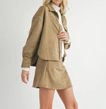 Load image into Gallery viewer, TUSCANY FAUX SUEDE JACKET
