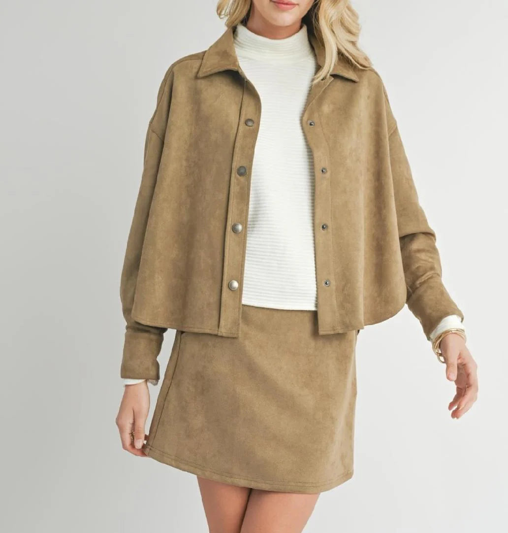 TUSCANY FAUX SUEDE JACKET