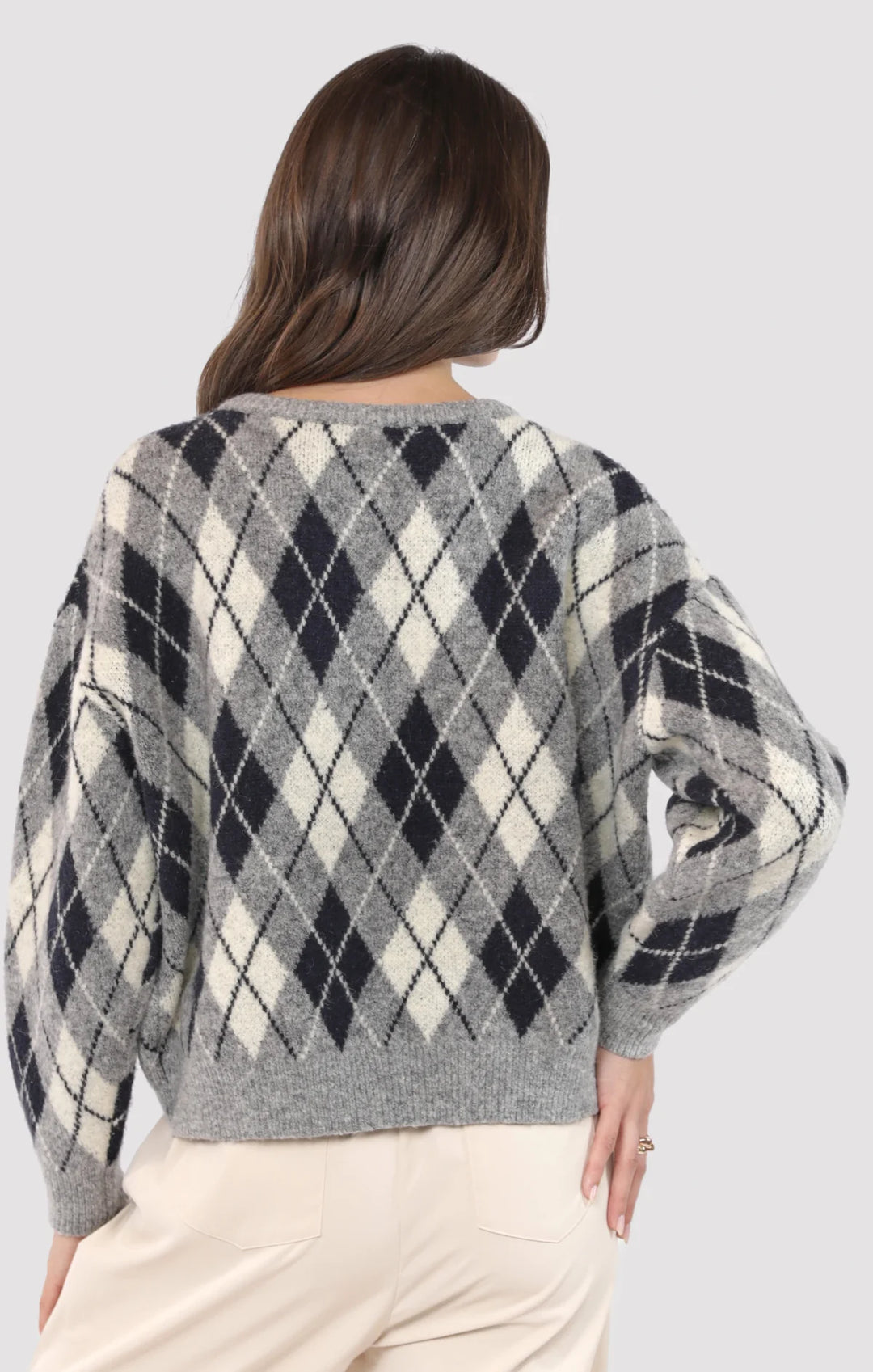 BEC ARGYLE SWEATER CARDIGAN