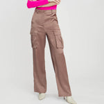 Load image into Gallery viewer, MORPHINE SATIN CARGO PANTS / MINK
