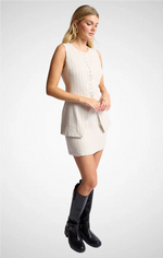 Load image into Gallery viewer, BAKED GOODS BUTTON FRONT LONG VEST
