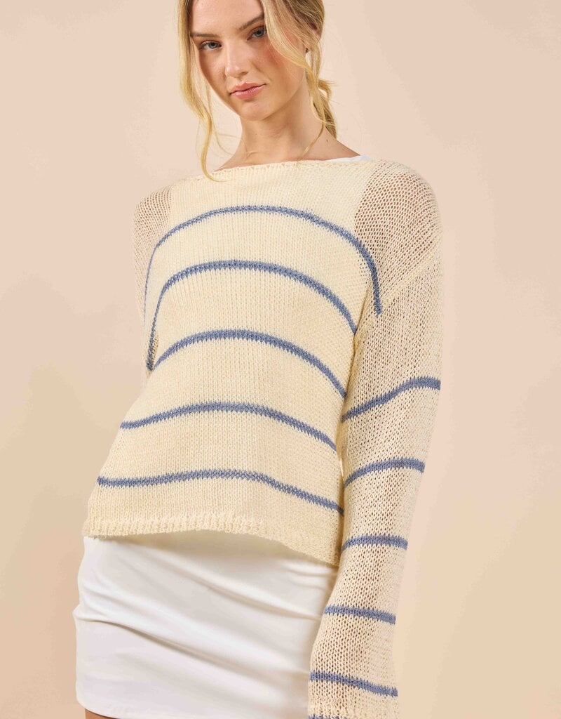 TAYLOR STRIPED KNIT SWEATER