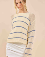 Load image into Gallery viewer, TAYLOR STRIPED KNIT SWEATER

