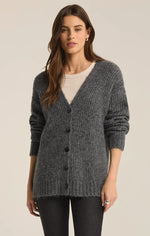 Load image into Gallery viewer, JOSIE COZY CARDIGAN / CHARCOAL HEATHER
