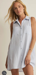 Load image into Gallery viewer, NEW LIGHT CRINKLE MINI DRESS

