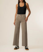 Load image into Gallery viewer, MEG HIGH RISE WIDE LEG SIDE PANEL / MILK TEA
