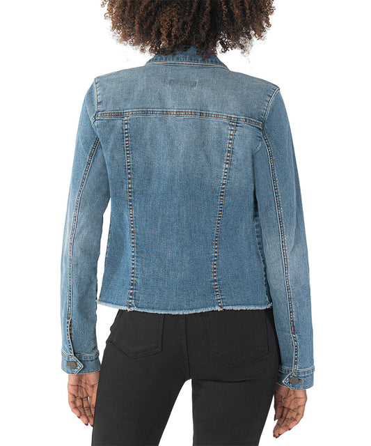 KARA JACKET - NO WST W/ FRAYED HEM