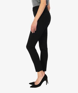 DONNA HIGH RISE FAB AB ANKLE SKINNY RAW /  HEM-BLACK