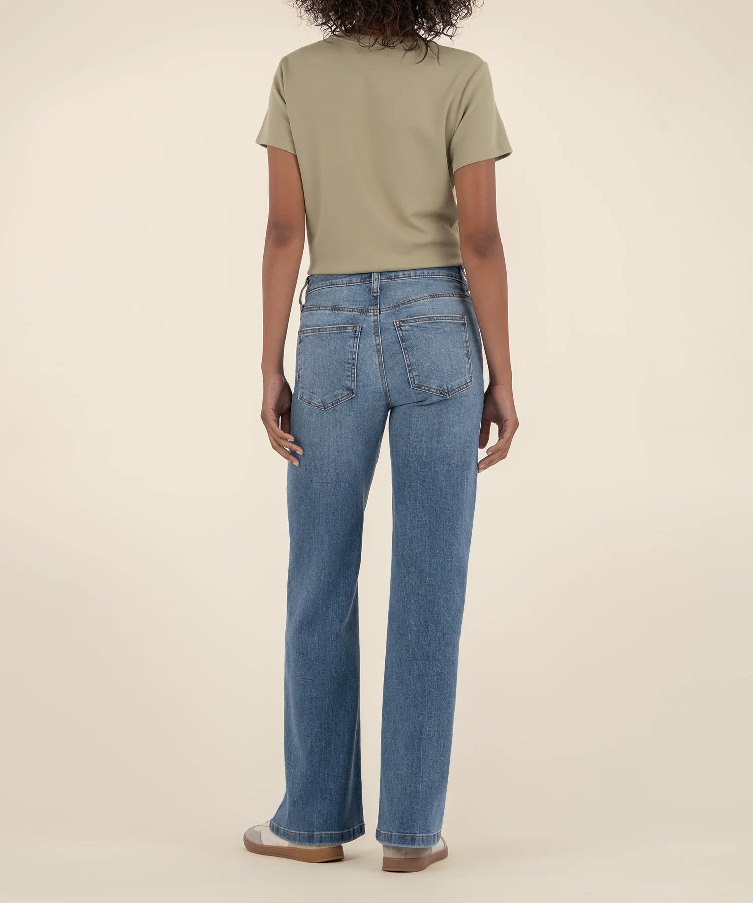 JEAN HR WIDE LEG CLEAN HEM / ABLAZE