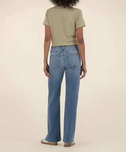 JEAN HR WIDE LEG CLEAN HEM / ABLAZE